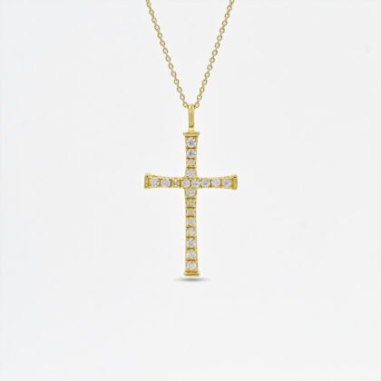 Moissanite Cross Pendant